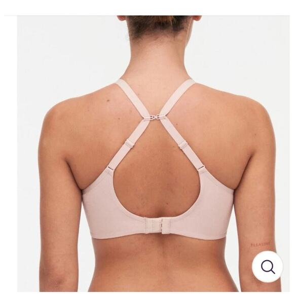 Chantelle Womens Comfort Chic Full Coverage Memory Foam T-Shirt Bra Nude 40H - Picture 2 of 7